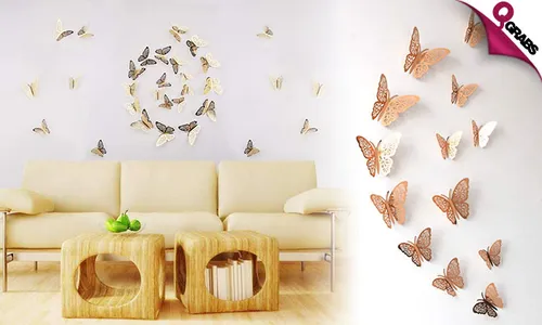 4D Butterfly Decoration Stickers!